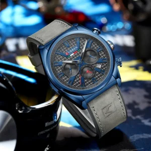 CURREN 8392 Fashion Luxury Chronograph Dials Quartz Watch Mens Sports Waterproof Leather Men Watches Luminous Male Clock