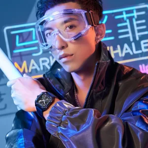 kf-S05dbb9dcf84e4f63b4ac5b48171d14e40 Mark Fairwhale Brand Cool Black Men's Mechanical Watches Sports Silicone Strap Waterproof Fashion Top Automatic Watch for Men