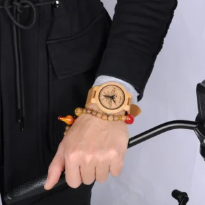 kf-S09dd792237f84cf8aa11efc296aee770d Clearance Sale Men's Watches Bamboo Wristwatch Japanese Quartz Movement Unique Watch for Men