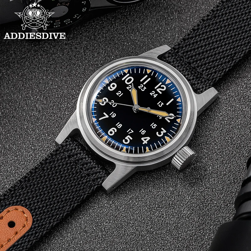 kf-S0eb2e12cc73846a596969f236407b856A ADDIESDIVE Top Brand Automatic Mechanical Watch reloj hombre C3 Super Luminous Nylon 200m Waterproof Gifts for Male Sport Clock