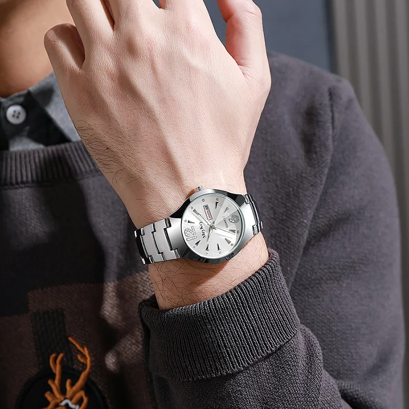 kf-S15f21e32fca849adaa356d08f6fc644bZ 女性へのギフトに最適な、新しいファッションステンレススチール製カジュアルクォーツ腕時計