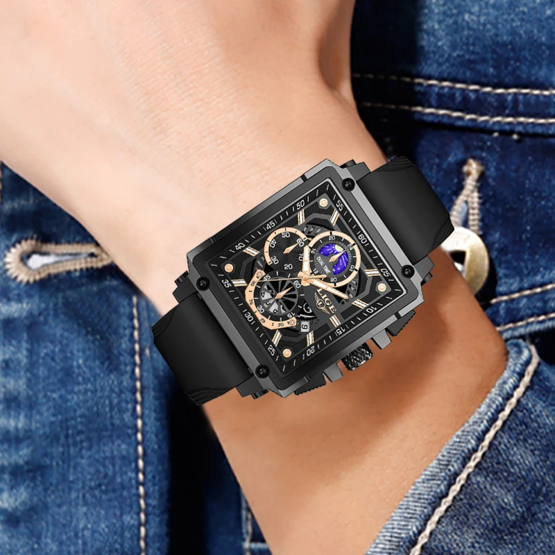 kf-S17475b4c067049b68b1a918f01b919aaT LIGE Casual Mens Watch Fashion Sports Chronograph Quartz Wristwatches Men Waterproof Luminous Calendar Man watch Montres Hommes