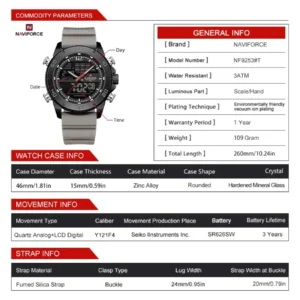 kf-S1b4ec8b8b4a845b4b9e13c7d180c9c7eR New Style NAVIFORCE Design Men Watch Waterproof Soft Silica Strap Chronograph Day and Date Luxury Quartz Wristwatch Reloj Hombre