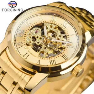 kf-S26d7e41c24dd4c0faaccddb9f1c25706k FORSINING 349 Men's Luxury Manual Mechanical Watch with Hollow Dial Silver Gold Black Stainless Steel Men's Premium Watch Gift