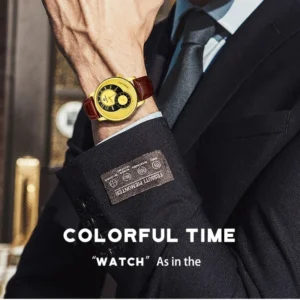 kf-S2e4fe98e01b744879b3ce52d4e69f0b3q FORSINING 8226 New Automatic Movement Two Dial Waterproof Luminous Leather Fashion Mechanical Watches for Man Reloj Hombre