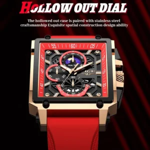 kf-S5a5c1a8437454c0790b4d78e97a8138fH 2024 LIGE Men Watches Chronograph Top Brand Luxury Silicone Sport Wristwatch Business Quartz Clock Waterproof Watch Montre Homme