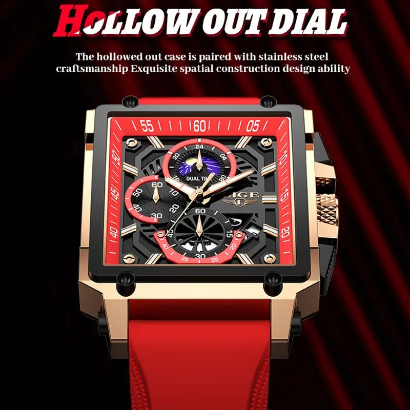 kf-S5a5c1a8437454c0790b4d78e97a8138fH 2024 LIGE Men Watches Chronograph Top Brand Luxury Silicone Sport Wristwatch Business Quartz Clock Waterproof Watch Montre Homme