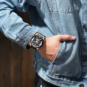 CURREN 8329 Fashion Quartz Watches for Man Business Leather Strap Chronograph Calendar Retro Elegant Men Wristwatch reloj hombre