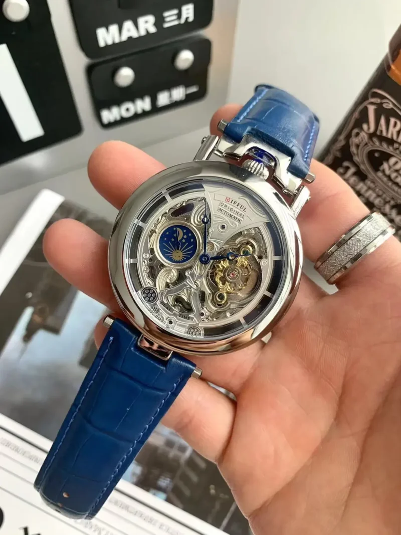 kf-S710aae8b58334cd78f0b866d4ae5d7208 Turbillion Automatic Mechanical Men Watch Antique Skeleton Classic Male Wristwatch Business Man Vintage Simple Fashion New Clock