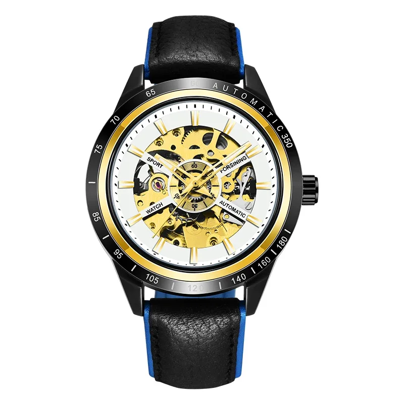 kf-S72c40cd68a584749bbc8982acf0f519fr Forsining Racing Fashion Design Leather Transparent Case Men Watch Top Brand Luxury Mechanical Automatic men's Wrist Watches