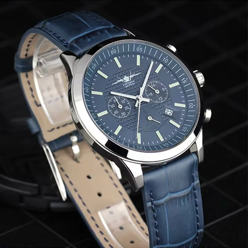 kf-S739d6062bcaa47cc96a402cbb4e5e8254 DUGARY pilot quartz watch fashion Chronograph sapphire Men 40mm Sport Wristwatch Luminous Stainless Steel Relogio Masculino