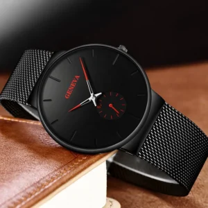Dropship Fashion Simple Design Waterproof Stainless Steel Mesh Small Dial Men Watches Top Brand Luxury Quartz Relogio Masculino