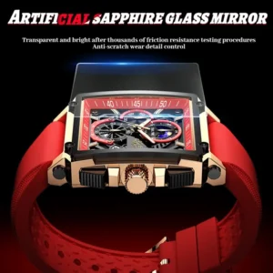 kf-S7d16efdaac99495991fa94e366fc6297Q 2024 LIGE Men Watches Chronograph Top Brand Luxury Silicone Sport Wristwatch Business Quartz Clock Waterproof Watch Montre Homme