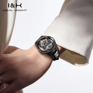 kf-S7e745b6b31de489d9a1a14f825596eb4Y IDEAL KNIGHT 6801 Tourbillon Watch Man Automatic Mechanical Wristwatch for Men Women Original Leather Strap Waterproof