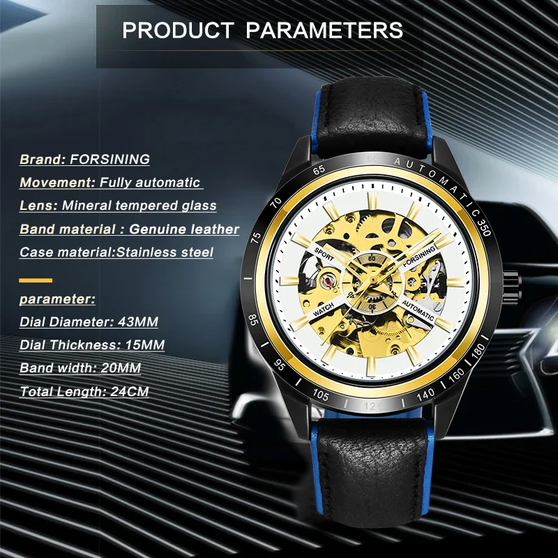 kf-S85cb30135d65419e813181a8ac53fd110 Forsining Racing Fashion Design Leather Transparent Case Men Watch Top Brand Luxury Mechanical Automatic men's Wrist Watches