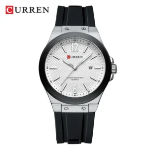 kf-S9ac2f40d1857433db379af1917d2896e4 CURREN 8467 New Simple Men's Sports Quartz Watch Silicone Strap Waterproof Calendar Night Light Men's Leisure Watch reloj hombre