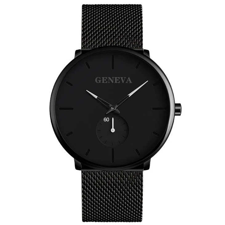 Dropship Fashion Simple Design Waterproof Stainless Steel Mesh Small Dial Men Watches Top Brand Luxury Quartz Relogio Masculino
