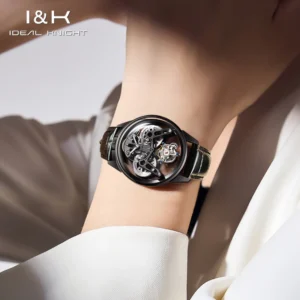 kf-Sa7202fa21c6c47db9b8ad9cd8854c67bS IDEAL KNIGHT 6801 Tourbillon Watch Man Automatic Mechanical Wristwatch for Men Women Original Leather Strap Waterproof