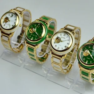 kf-Sc0ac2ae07c5e4c3db0281018b6fadcc6U Automatic Mechanical Men Watch Elegant Male Stainless Steel Band Wristwatch Business Man Green Gold White Jade Stone Style Clock