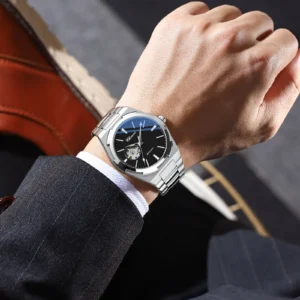 CHENXI 8856 Top Brand Automatic movement Mechanical Watch For Men Hollow Skeleton Man Watches Waterproof Business Wrist Watch