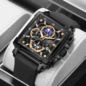 kf-Sc6f241ff0dea445094d5f3622f3e3a35I LIGE Casual Mens Watch Fashion Sports Chronograph Quartz Wristwatches Men Waterproof Luminous Calendar Man watch Montres Hommes