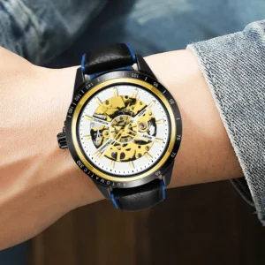 kf-Sc72e701bd2d44ef5b35424a5adac487bW Forsining Racing Fashion Design Leather Transparent Case Men Watch Top Brand Luxury Mechanical Automatic men's Wrist Watches