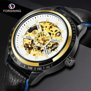 kf-Sd287e939719a4217a6298dc2ad190ab21 Forsining Racing Fashion Design Leather Transparent Case Men Watch Top Brand Luxury Mechanical Automatic men's Wrist Watches