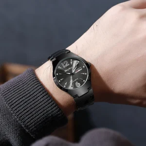 kf-Sd8b81bb86cfb41a5b8cc7392e0228acbo 女性へのギフトに最適な、新しいファッションステンレススチール製カジュアルクォーツ腕時計