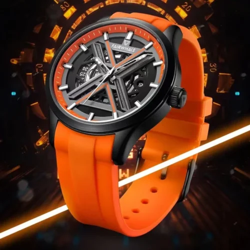 kf-Sdbfef79fb31543f5a4668e80b044a4b4h Mark Fairwhale Men's Sports Automatic Watch Fashion Casual Mechanical Wristwatch Waterproof Silicone Strap