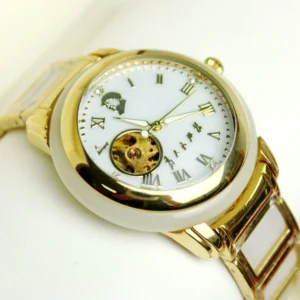 kf-Se46ed595f2f048da8d05234135e2b4dcl Automatic Mechanical Men Watch Elegant Male Stainless Steel Band Wristwatch Business Man Green Gold White Jade Stone Style Clock