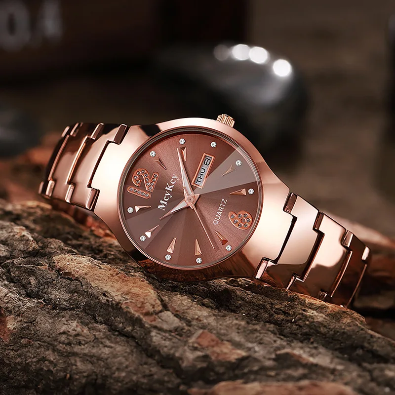 kf-Se8a25303d07445da902cc64d2c2c371aH 女性へのギフトに最適な、新しいファッションステンレススチール製カジュアルクォーツ腕時計