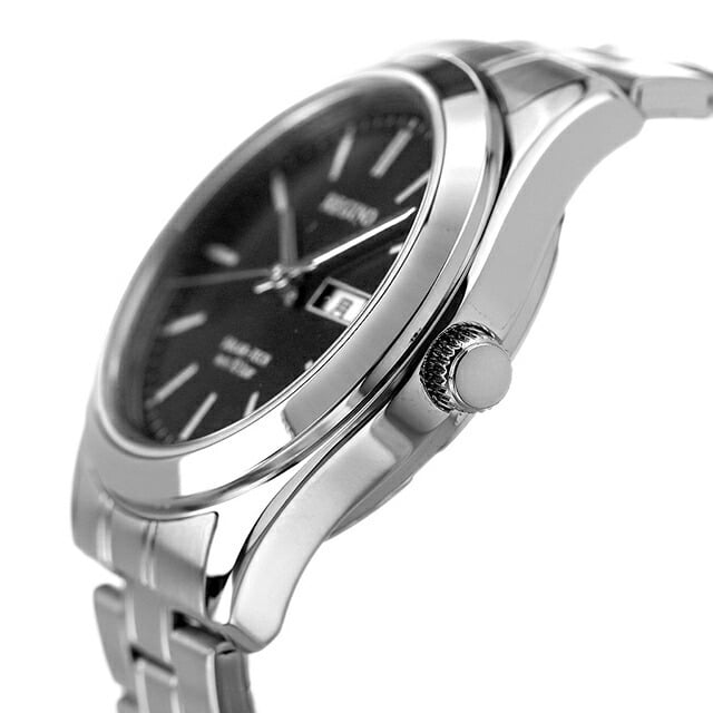 エコドライブ ソーラー メンズ 腕時計 Black